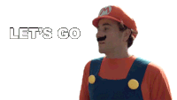 Lets Go Mario Sticker - Lets Go Mario Austin Stickers