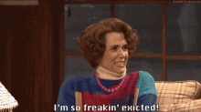 So Freakin Excited GIF - Excited Omg Kristen Wiig GIFs