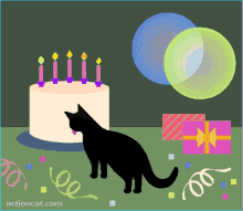Cake Birthday GIF - Cake Birthday Cat GIFs