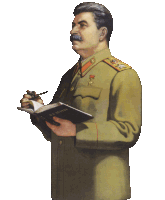 a painting of a man in a military uniform holding a book called lenin