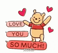 I Love You Too Winnie The Pooh GIF - I Love You Too Winnie The Pooh GIFs