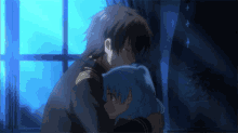 Anime Couple Hug GIF