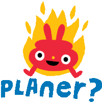 A Blorb Fired Up For The Day Ahead. Sticker - The Blorbs Planer Fire Stickers