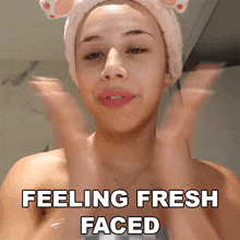 Feeling Fresh Faced Fernanda Ramirez GIF - Feeling Fresh Faced Fernanda Ramirez Feeling Clean GIFs