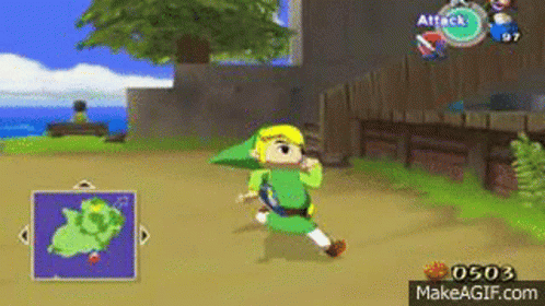 Link Zelda GIF - Link Zelda Cartoon Run - Discover & Share GIFs