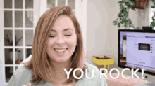 You Rock Jessica Stansberry GIF - You Rock Jessica Stansberry Rock GIFs