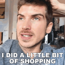 I Did A Little Bit Of Shopping Joey Graceffa GIF - I Did A Little Bit Of Shopping Joey Graceffa Bought Things GIFs