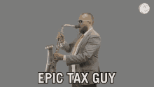 Verohallinto Epic Tax Guy GIF - Verohallinto Epic Tax Guy Sax GIFs
