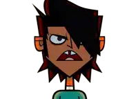 a cartoon character with an angry expression on his face