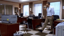 Vera The Office Trash Kicked By Andy Trash GIF - Vera The Office Trash Kicked By Andy Vera The Office GIFs