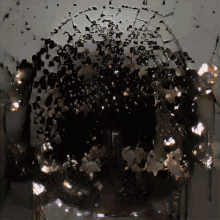 Exploding Mirrors From The Void Virtualdream GIF - Exploding Mirrors From The Void Virtualdream Ai GIFs