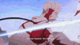 a man with a sword in his mouth says it 's not resolve .. it 's hatred