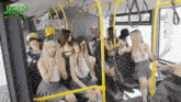 a group of girls on a bus with the words making jennie on the top