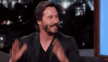 Keanu Reeves Cant Wait For This GIF - Keanu Reeves Cant Wait For This Clapping Hands GIFs