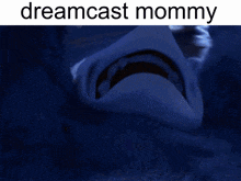 a blurry picture of a person with the words dreamcast mommy written on it