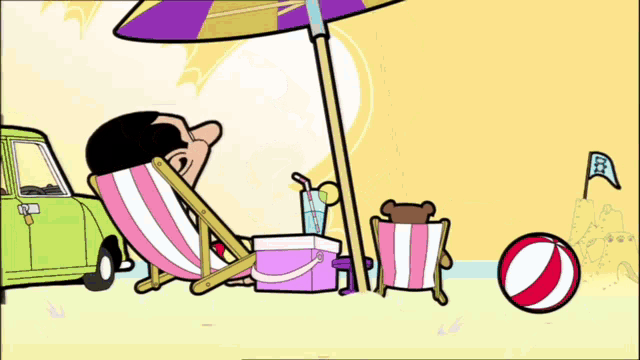 Mr Bean E Teddy Maneiros Sun Bathing GIF - Mr Bean E Teddy Maneiros Sun  Bathing Shades - Discover & Share GIFs
