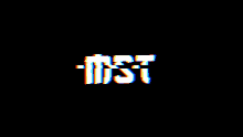 a black background with a glitch effect that says #st