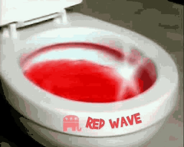 Red Wave Toilet GIF - Red Wave Toilet Red - Discover  Share GIFs