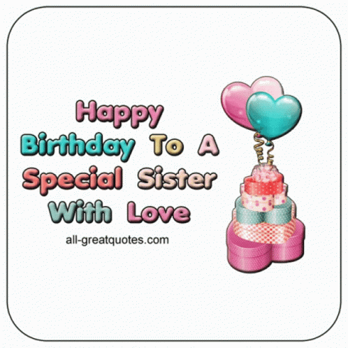 Birthday Greetings For Sister With Animation GIFs | Tenor