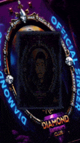 a picture of a boy in a diamond class official singer frame