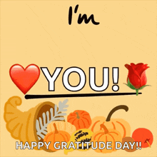 Im Thankful For Happy Thanksgiving GIF