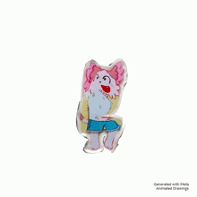 an animated drawing of a fox is generated with meta