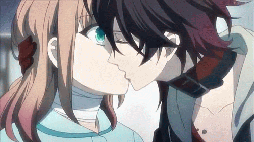 Kiss Anime GIF - Kiss Anime Anime Kiss - Discover & Share GIFs