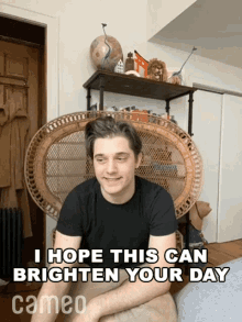 I Hope This Can Brighten Your Day Andy Mientus GIF - I Hope This Can Brighten Your Day Andy Mientus Cameo GIFs