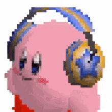 Kirby Headphones GIF - Kirby Headphones Lick GIFs