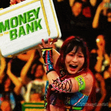 Iyo Sky Money In The Bank GIF - Iyo Sky Money In The Bank Mitb GIFs