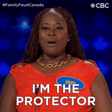 Im The Protector Jodi GIF - Im The Protector Jodi Family Feud Canada GIFs
