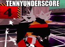 a video game character with a mohawk and the words tennyunderscore