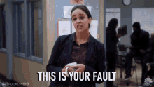 this is your fault your fault amy santiago melissa fumero brooklyn99