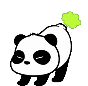 Fart Farting Panda Sticker - Fart Farting Panda Panda Funny Stickers
