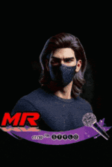 the black mystery mr stylo mystery poster with a man wearing a black mask