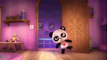 Crystal Panda Tapping GIF - Crystal Panda Tapping Kid GIFs