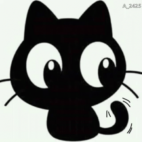 animated black cat gifs