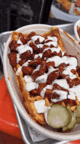 Bbq Chicken And Waffles Food GIF