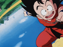Kid Goku Flying Nimbus GIF