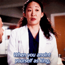 Greys Anatomy Cristina Yang GIF - Greys Anatomy Cristina Yang When You Anoint Yourself As King GIFs
