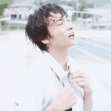 暑い 汗 濡れてる イケメン 爽やか小 関裕太 Yûta Koseki 俳優 GIF - Yuta Kosei Actor Ikemen GIFs