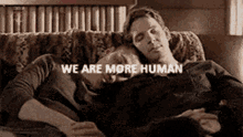 We Are More Human Hal Alex And Tom Cuddling GIF - We Are More Human Hal Alex And Tom Cuddling Hal Yorke GIFs
