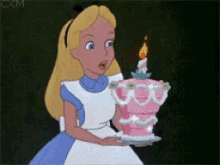 Alice Birthday Birthday GIF - Alice Birthday Birthday Birthday Cake GIFs