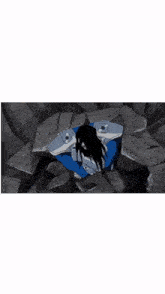a cartoon of a man with a beard screaming with his mouth open