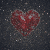 a red heart with the words " i love you more than to the moon and " below it