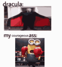 Courageous Dracula GIF - Courageous Dracula Minions GIFs