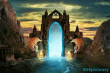 strejdobrazy portal waterfalls beautiful art