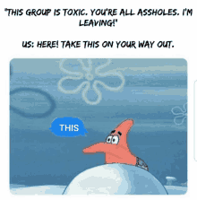 Toxic Patrick GIF - Toxic Patrick Group GIFs