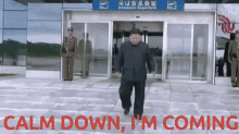 Kim Jong Un Walk GIF - Kim Jong Un Walk Im Coming GIFs