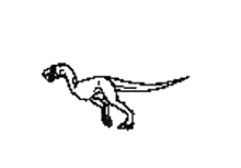 dinosaur jogging raptor running gifanimation